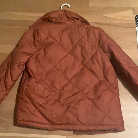 Madewell Rust Shearling Reversible Jacket - Picture 5 of 8